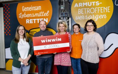 Jedes Böhnchen zählt: WINWIN spendet 20.000 Euro an Die Tafel Österreich